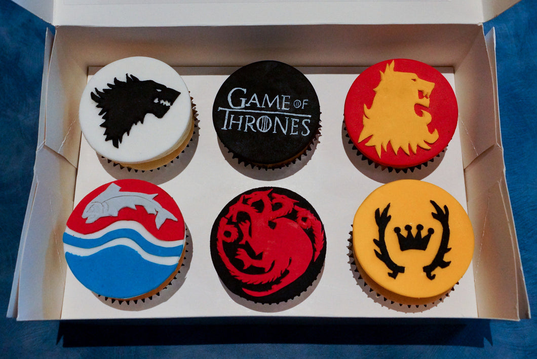 Game Of Thrones Cupcakes (Box of 12 cupcakes)